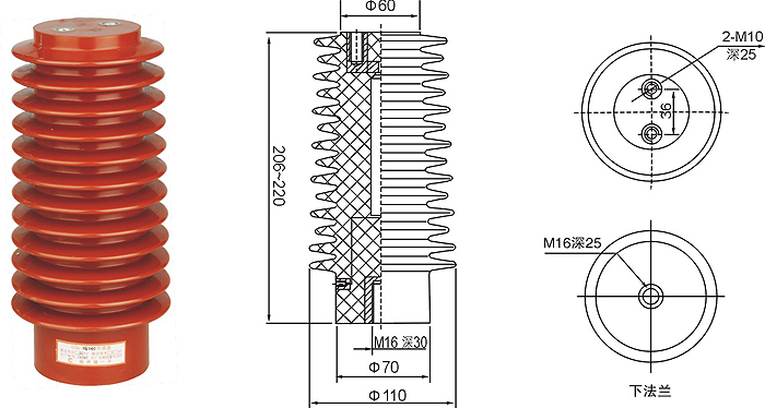 CG5-24KV高压传感器尺寸