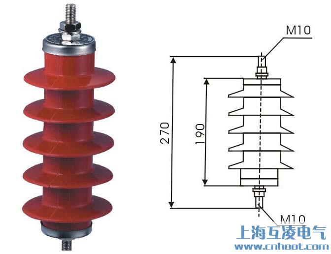 HY5WZ-17/45避雷器尺寸