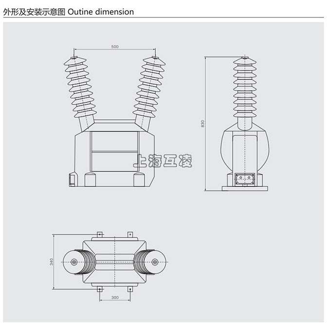 JDZW-35电压互感器接线图