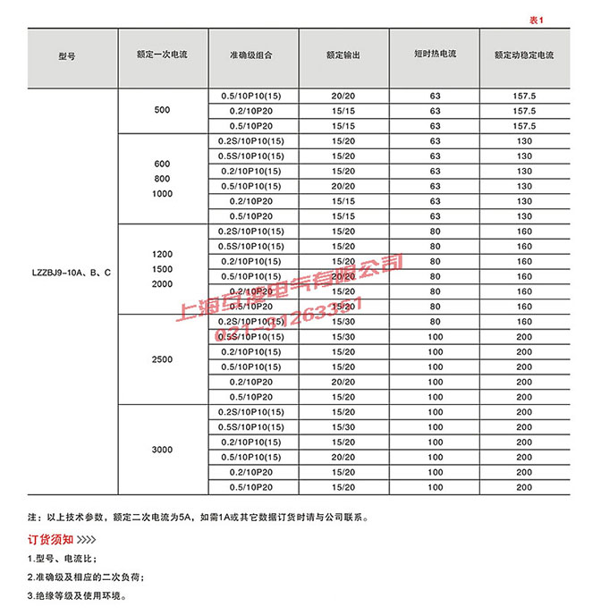 LZZBJ9-10A1G电流互感器尺寸